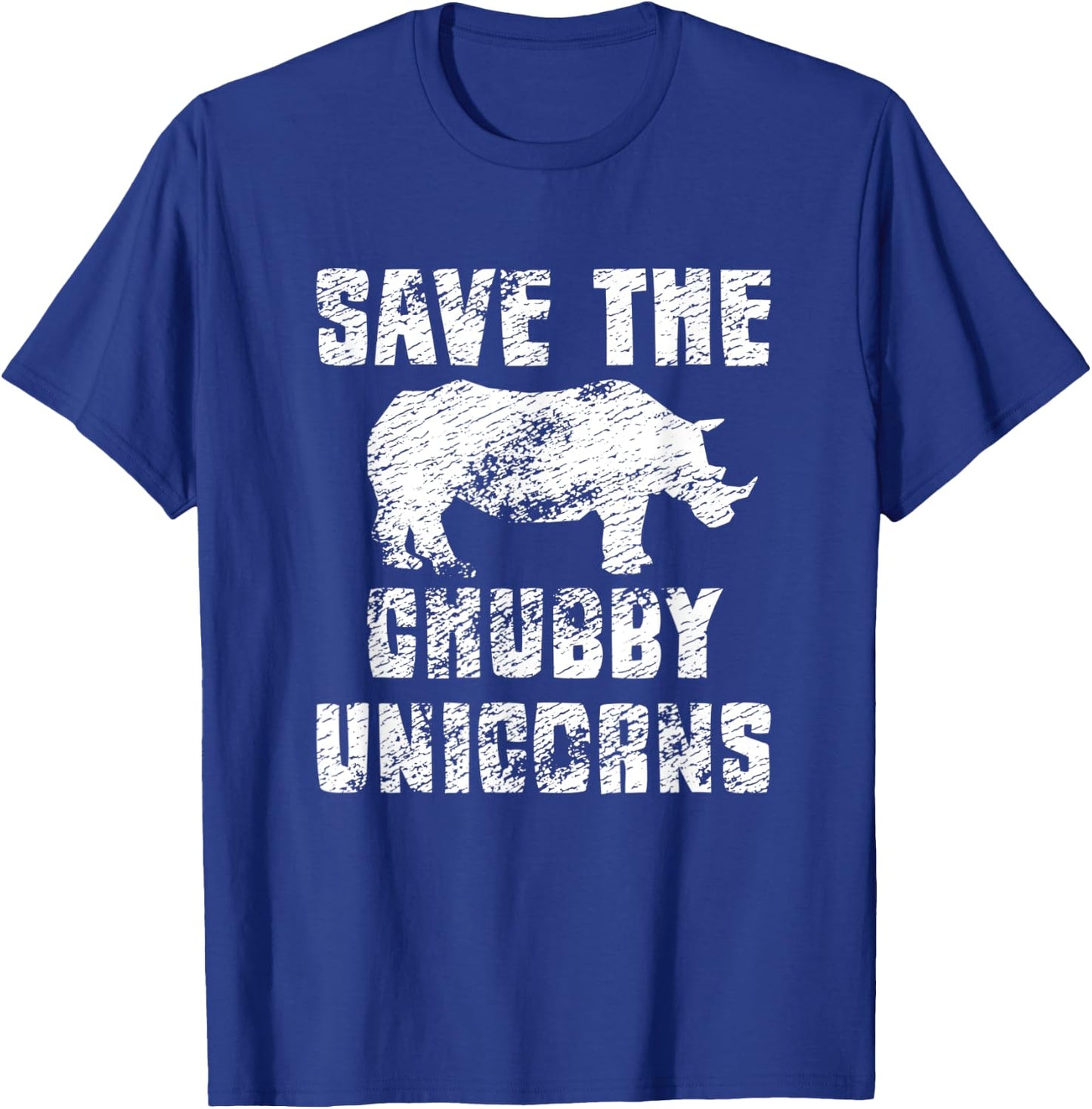 Save The Chubby Unicorn T-Shirt - T-Shirt | Royal