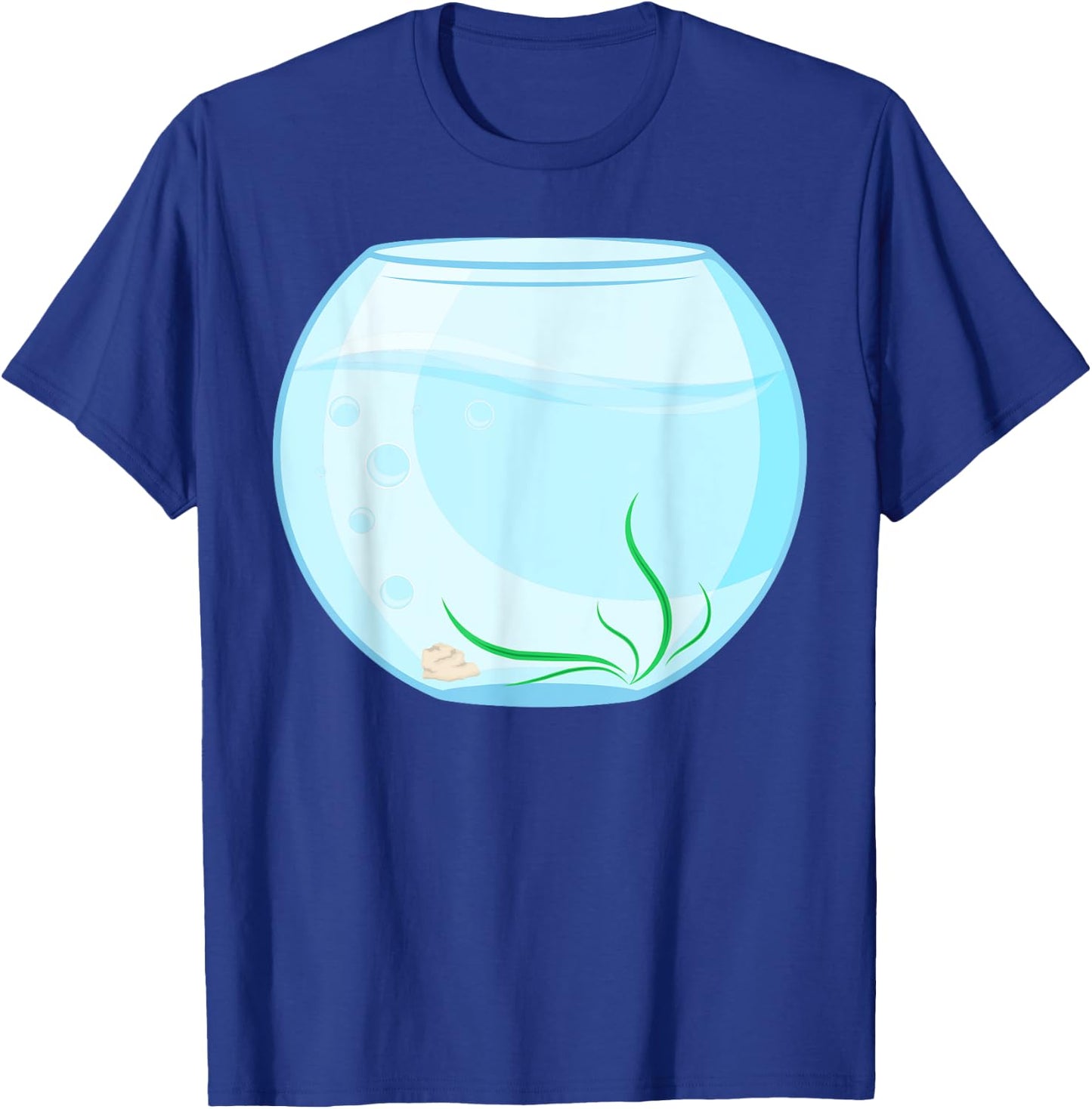 Funny Fish Bowl Costume T-Shirt - T-Shirt | Royal