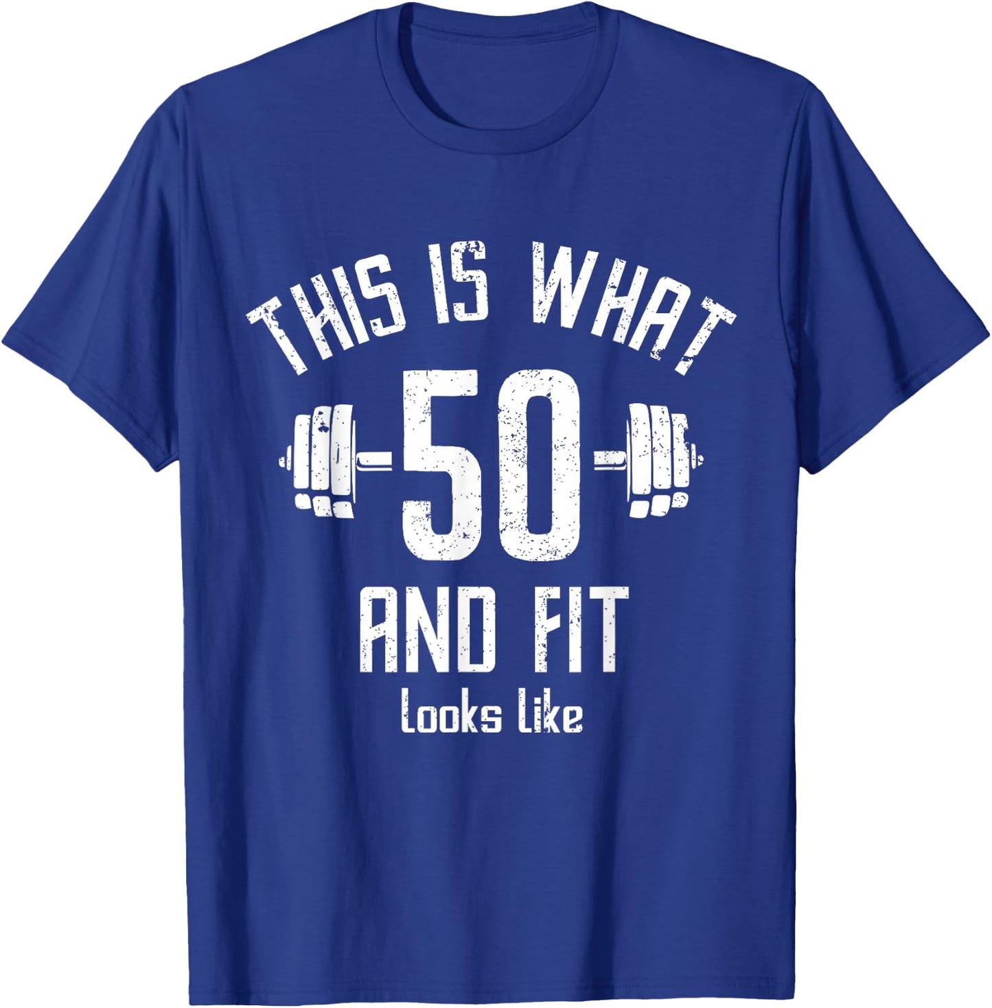 Funny Fitness 50s Birthday 50 Years Old 50s Birthday, Gym T-Shirt - T-Shirt | Royal