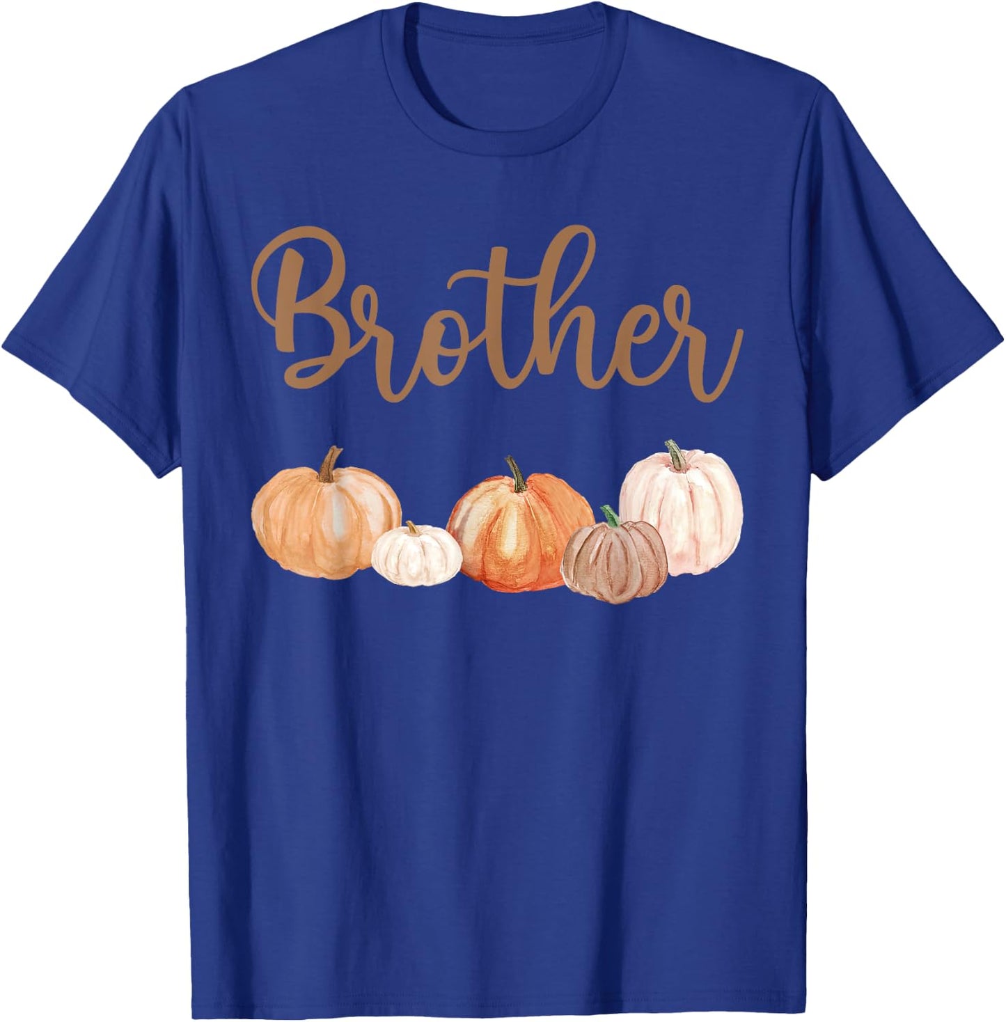 Brother of Little Pumpkin First Birthday Autumn Pumpkin T-Shirt - T-Shirt | Royal