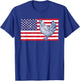 Cool Chicken Women Chicken Lover USA American Flag T-Shirt - T-Shirt | Royal