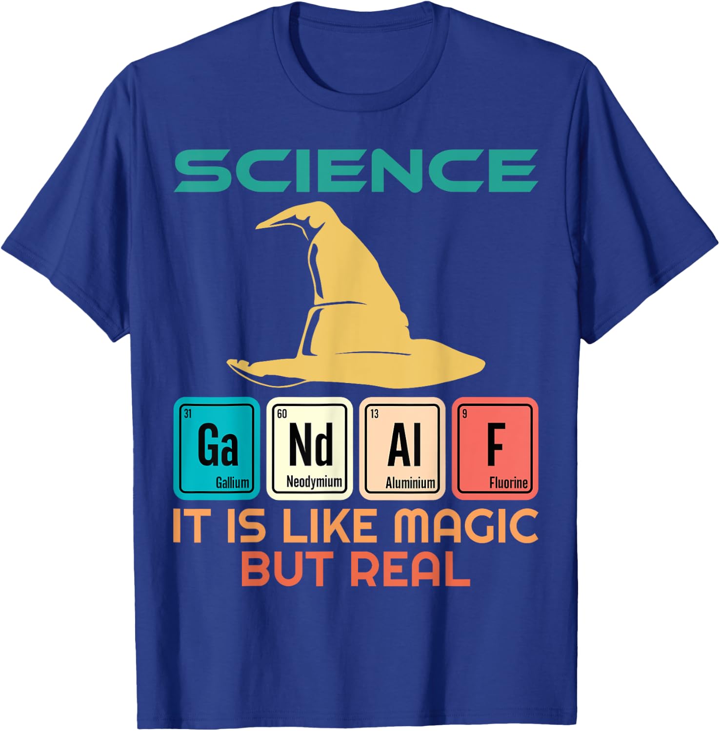 Science is like magic but real Cute Cool Geeky Nerdy Teacher T-Shirt - T-Shirt | Royal