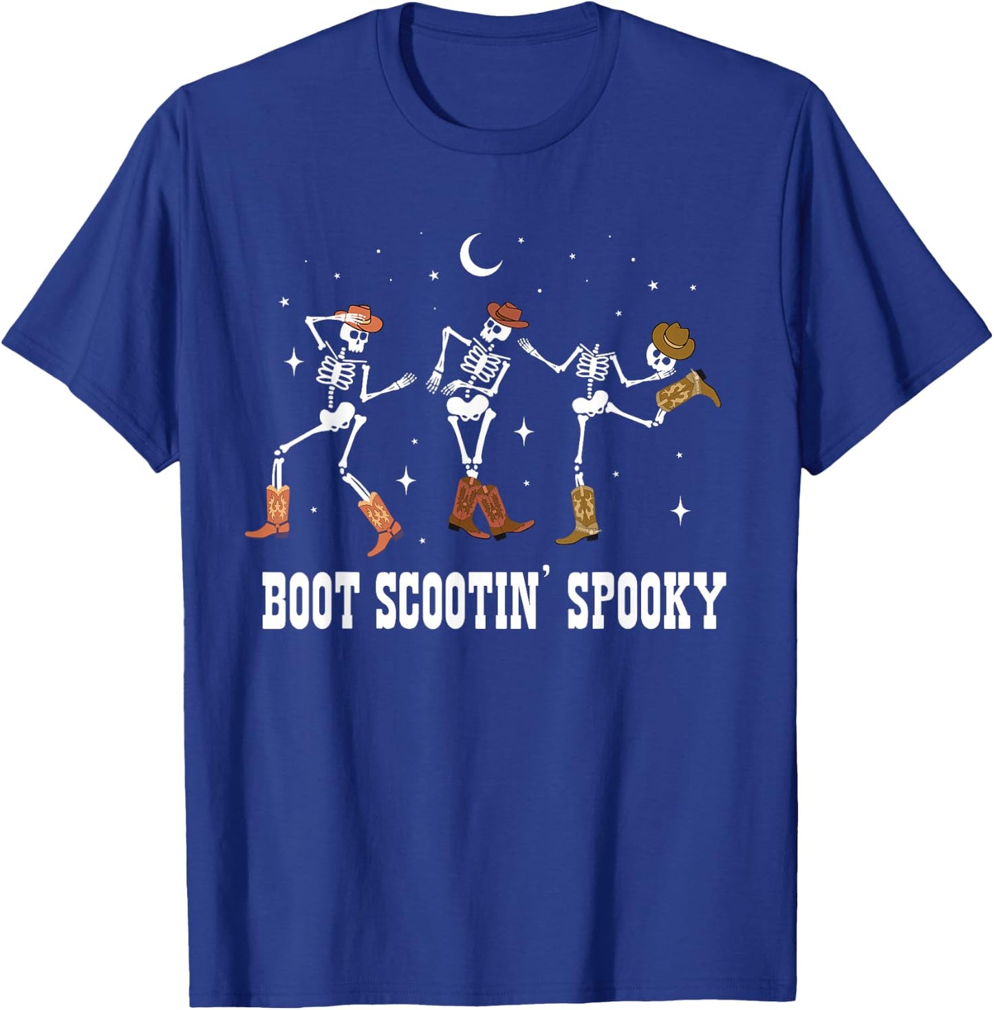 Coyboy Skeleton Dance Halloween Western Country Cowgirl T-Shirt - T-Shirt | Royal