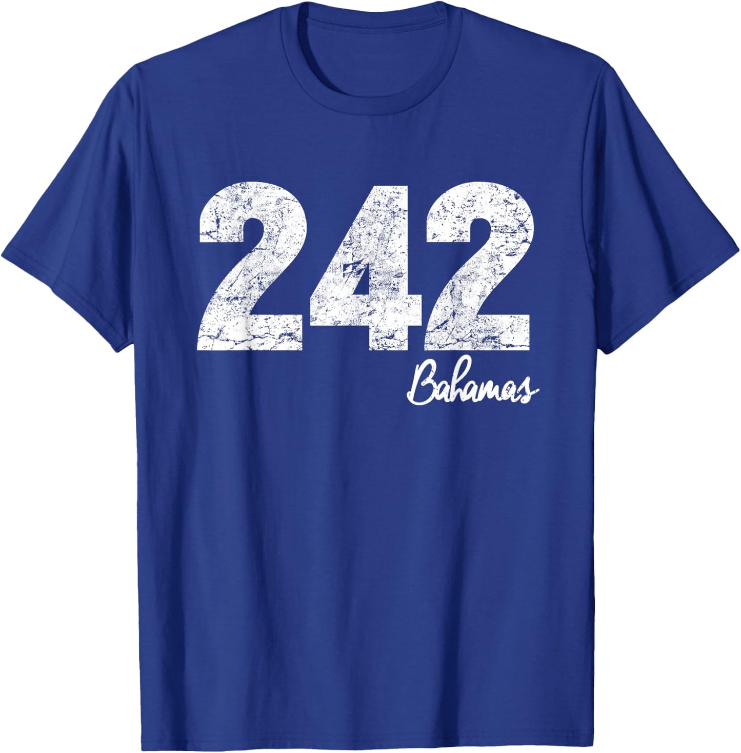 Bahamas 242 Area Code! Proud Bahamian T-Shirt - T-Shirt | Royal