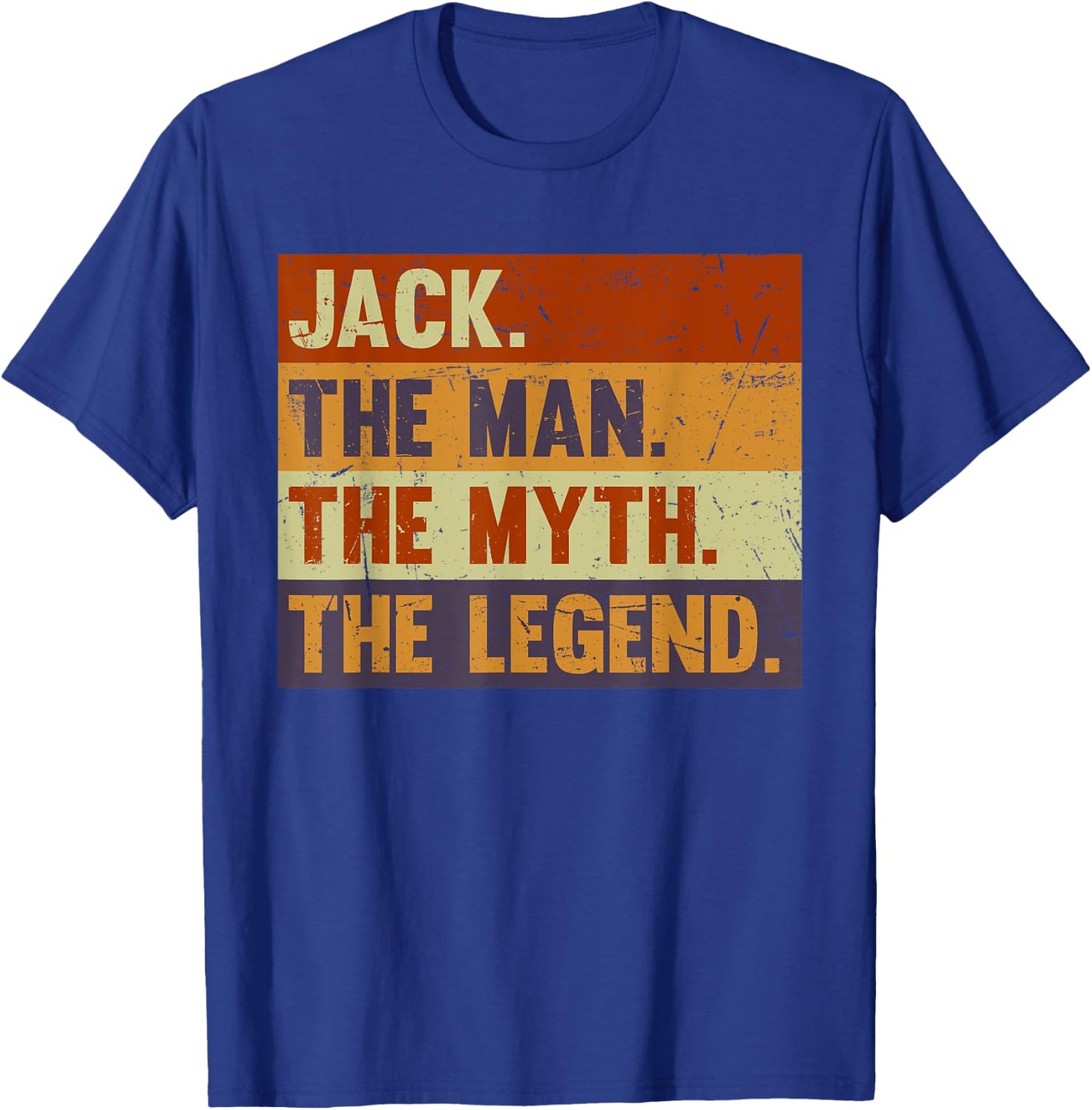 Jack The Man The Myth The Legend - Vintage Gift Jack T-Shirt - T-Shirt | Royal