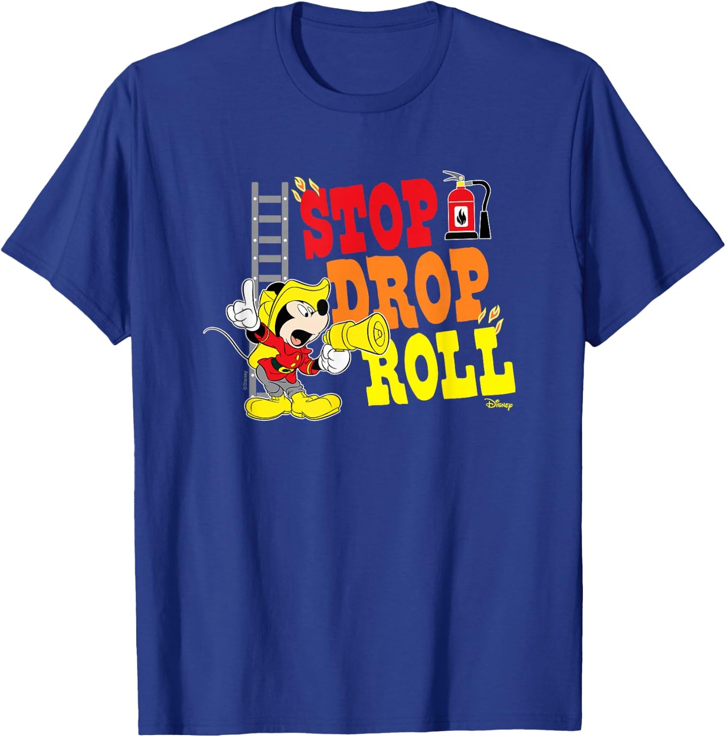 Mickey - Stop Drop Roll T-Shirt - T-Shirt | Royal