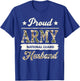Proud Army National Guard Husband Military Family Veteran T-Shirt - T-Shirt | Royal