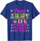 Proud Army Wife My Husband My Soldier Hero USA Military Fan T-Shirt - T-Shirt | Royal