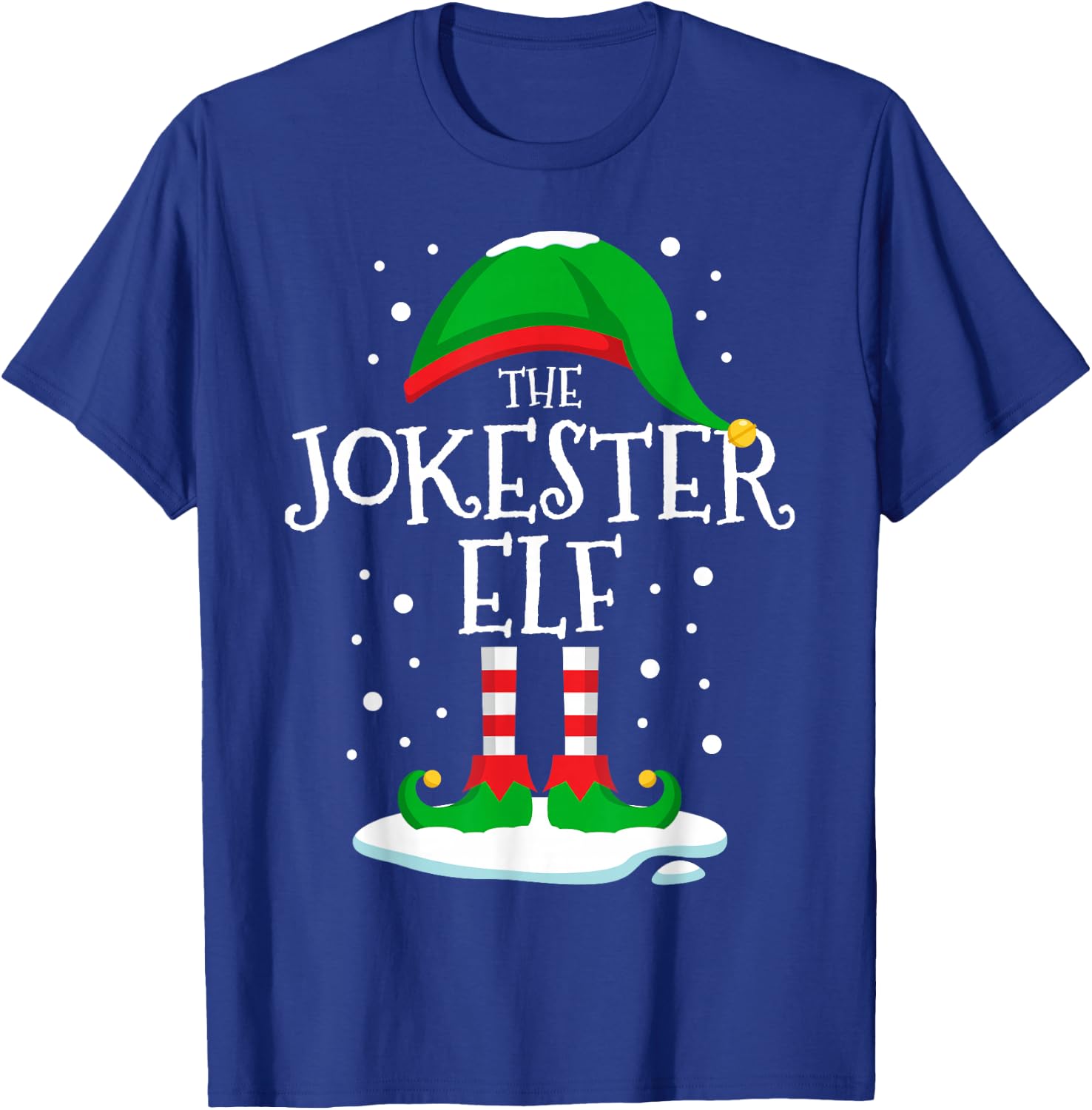The Jokester Elf Christmas Family Matching Xmas Group Funny T-Shirt - T-Shirt | Royal