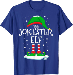 The Jokester Elf Christmas Family Matching Xmas Group Funny T-Shirt - T-Shirt | Royal