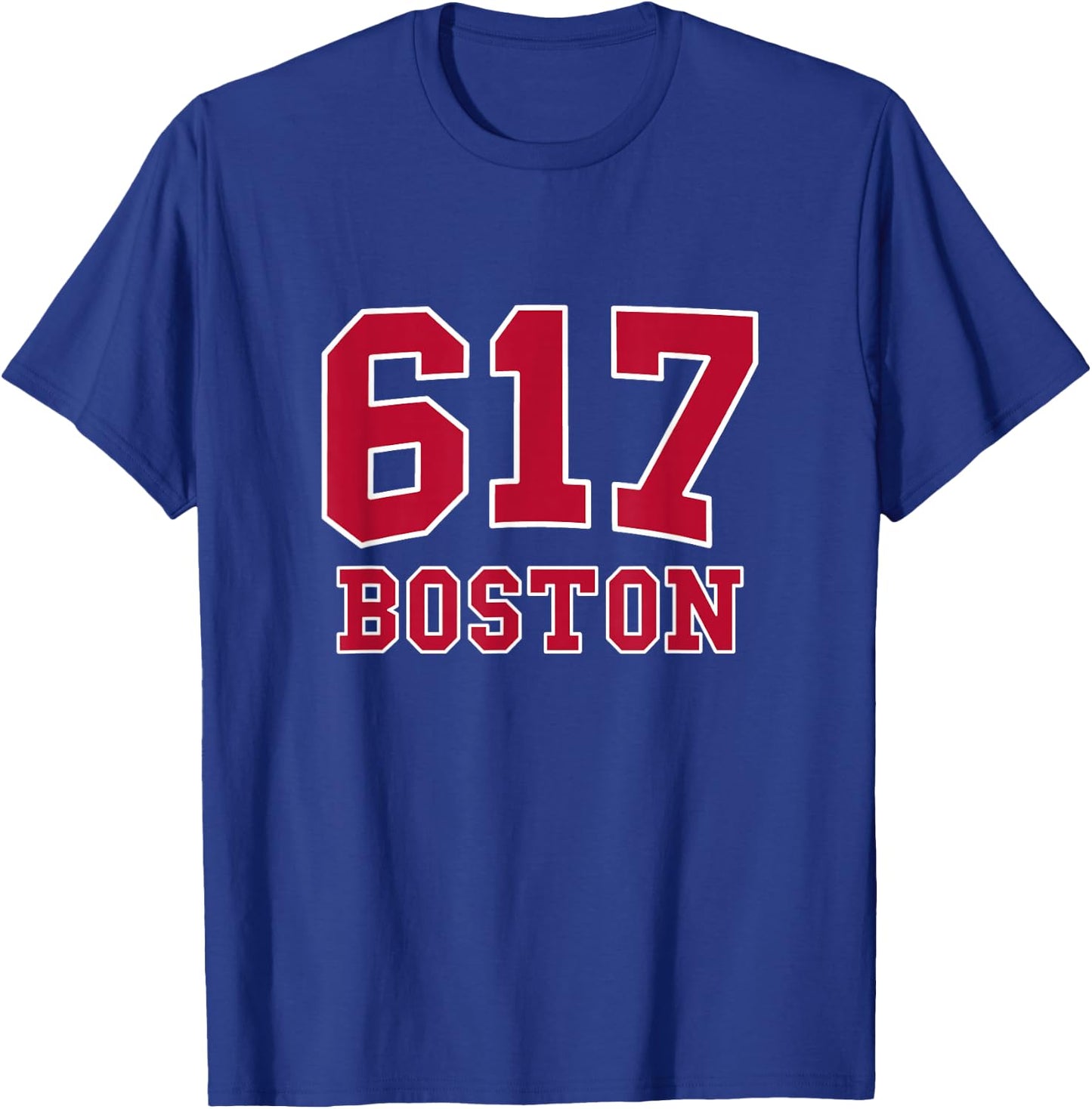 Boston Area Code 617 - Hometown Pride - Classic T-Shirt - T-Shirt | Royal