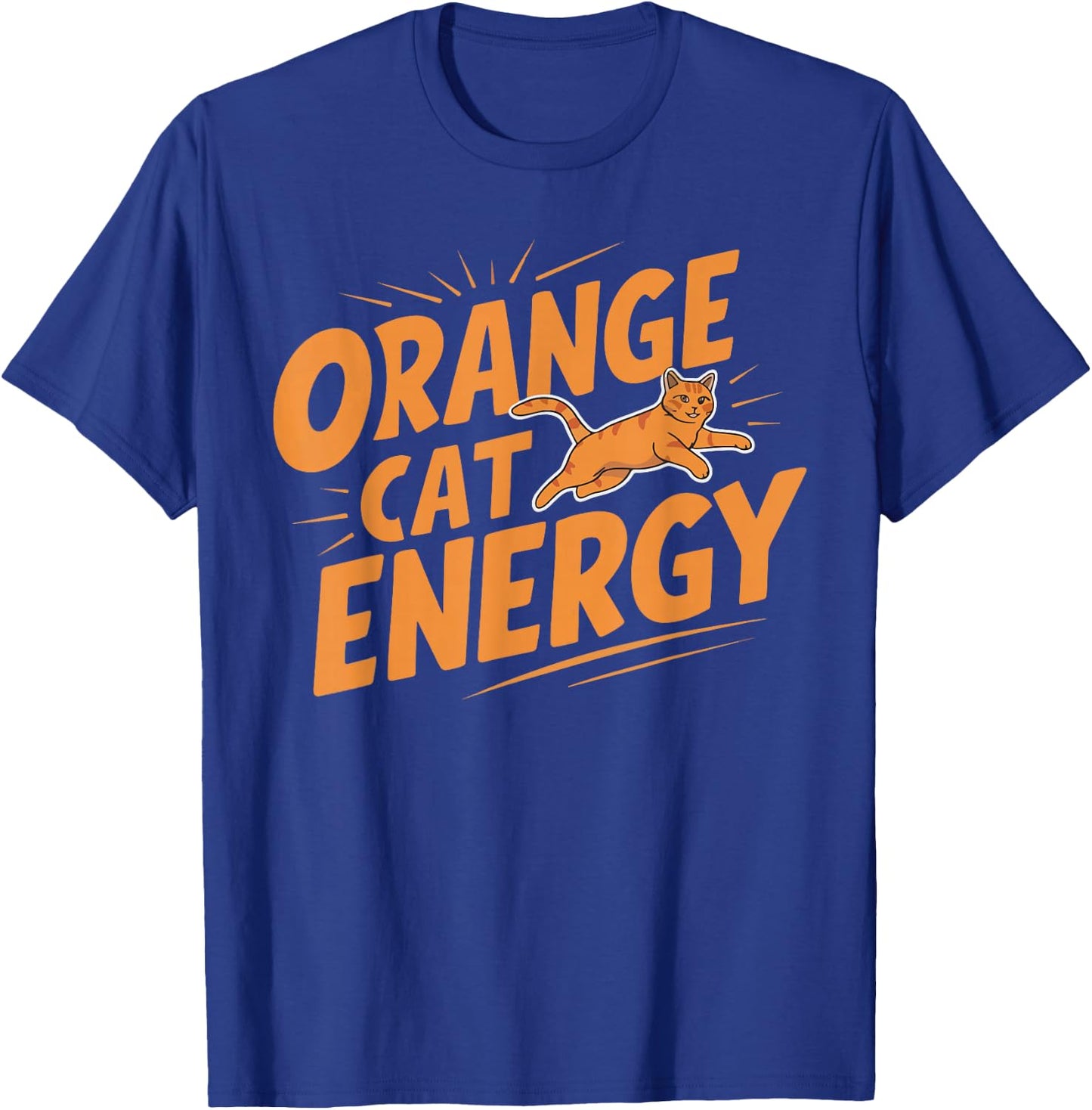 Orange Cat Energy T-Shirt - T-Shirt | Royal
