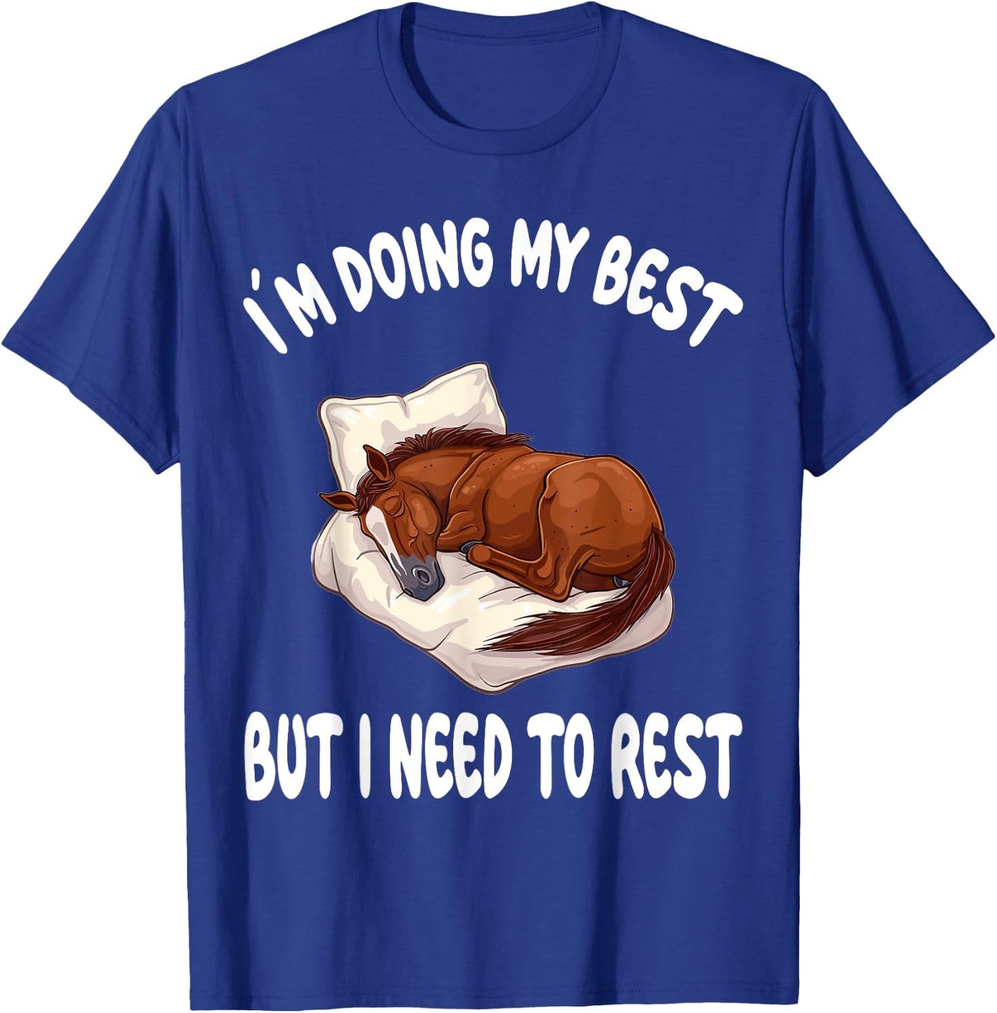 Horse Riding Official Sleepshirt Pajamas Nightgown T-Shirt - T-Shirt | Royal
