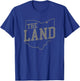 Retro The Land Cleveland Ohio - Classic Throwback Souvenir T-Shirt - T-Shirt | Royal
