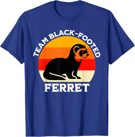 Black Footed Ferret Team Iltis T-Shirt - T-Shirt | Royal