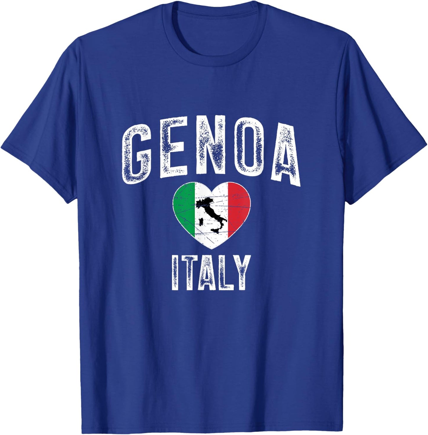 Genoa City In Italy, Flag Of Italy, Italy Map T-Shirt - T-Shirt | Royal