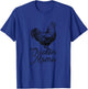 Chicken Mama Hen Vintage Graphic Chicken Mom T-Shirt - T-Shirt | Royal