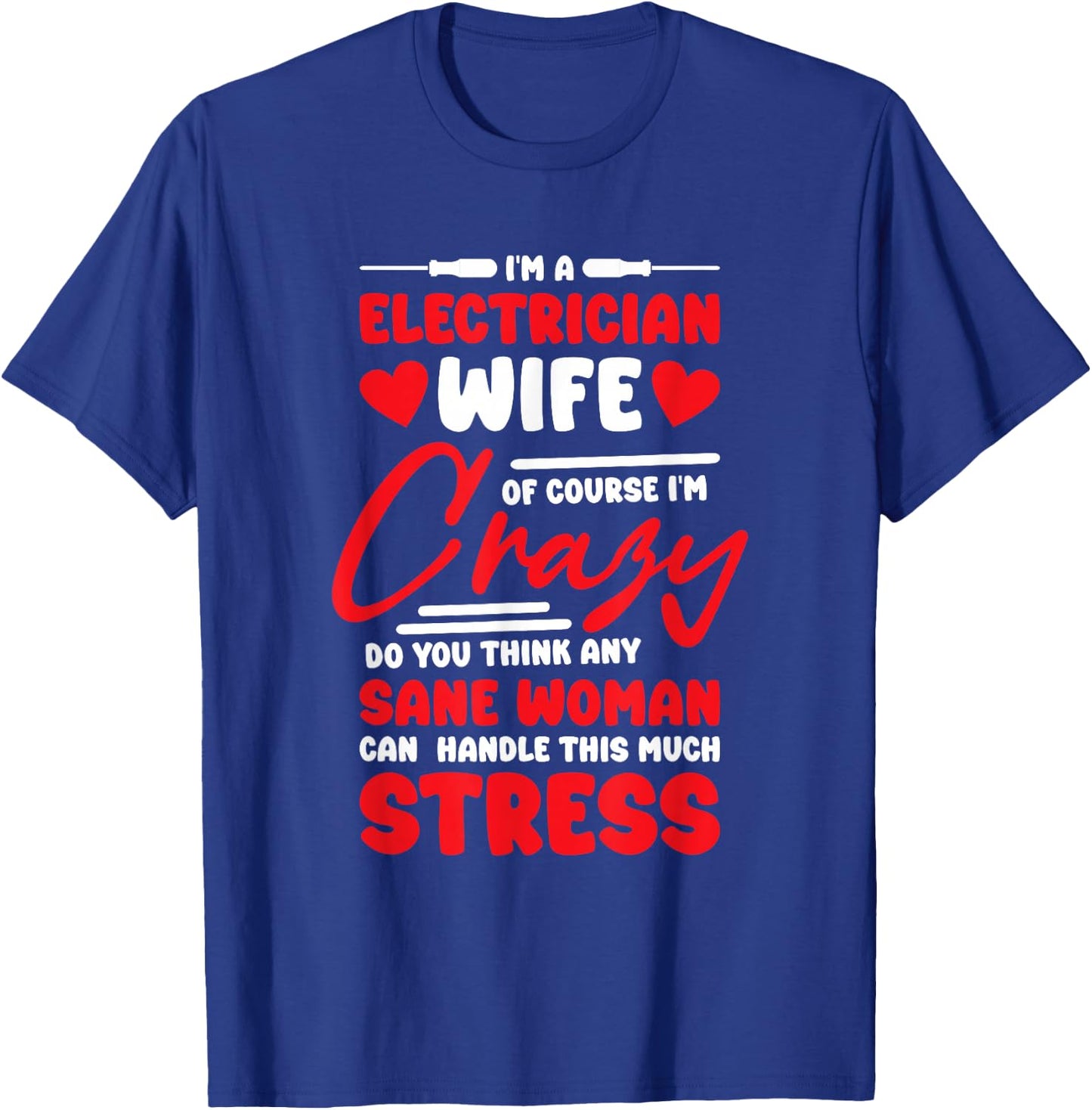 Electrical Engineering Worker Husband Electrician Wife Girlfriend - Women's Black Short Sleeve Modern Classic Unique Design in Electrical Engineering, Small T-Shirt - T-Shirt | Royal