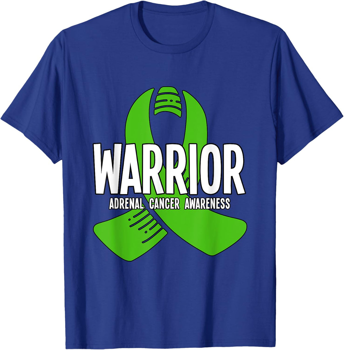 Warrior Adrenal Cancer Awareness T-Shirt - T-Shirt | Royal