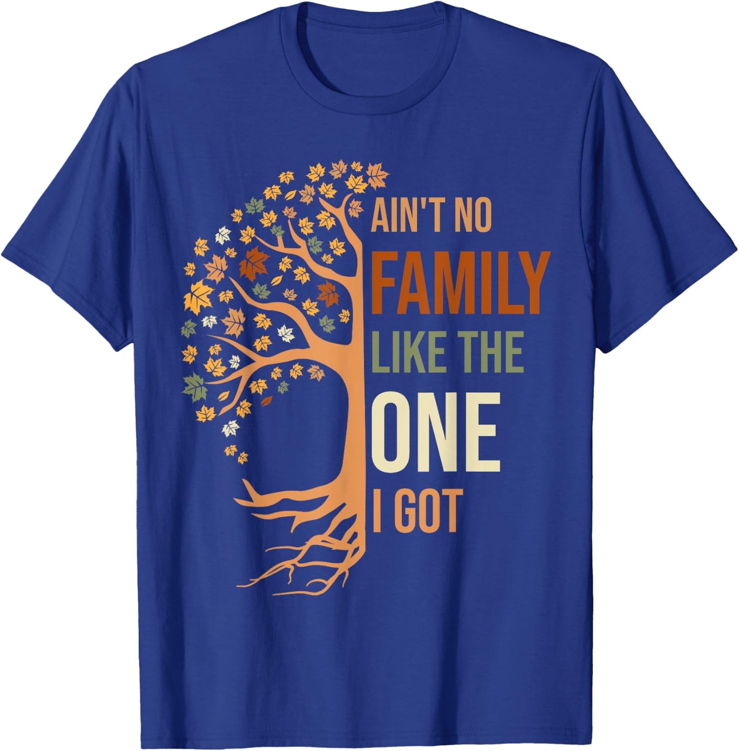 Ain't No Family Like The One I Got Funny Family Reunion T-Shirt - T-Shirt | Royal