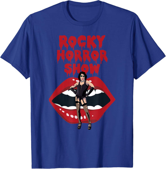 Rocky Horror Show Dr Frank N Furter with Lips T-Shirt - T-Shirt | Royal