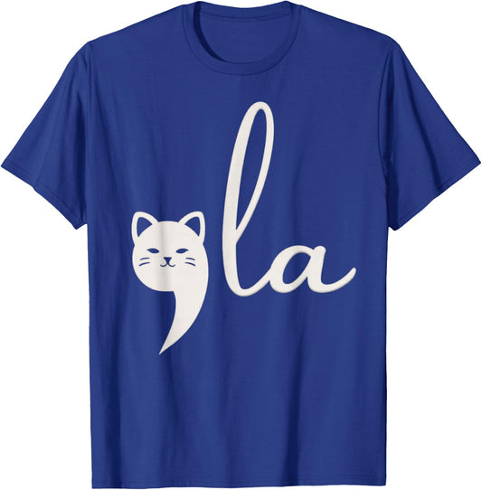 Kamala Harris Comma-La Cat Ladies for Harris T-Shirt - T-Shirt | Royal