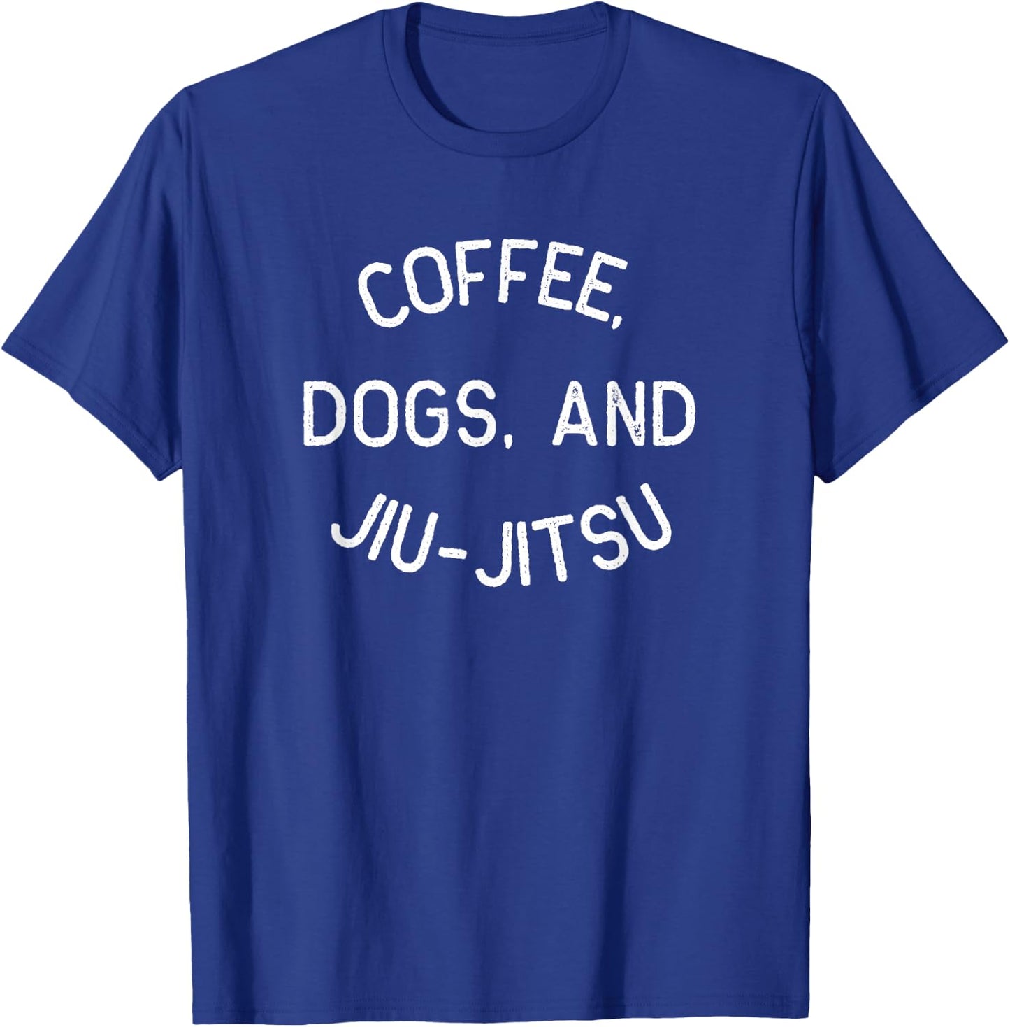 Coffee Dogs Jiu Jitsu for BJJ Jujitsu Gift T-Shirt - T-Shirt | Royal