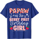 Papaw Of The Berry First Birthday Girl Sweet Strawberry T-Shirt - T-Shirt | Royal