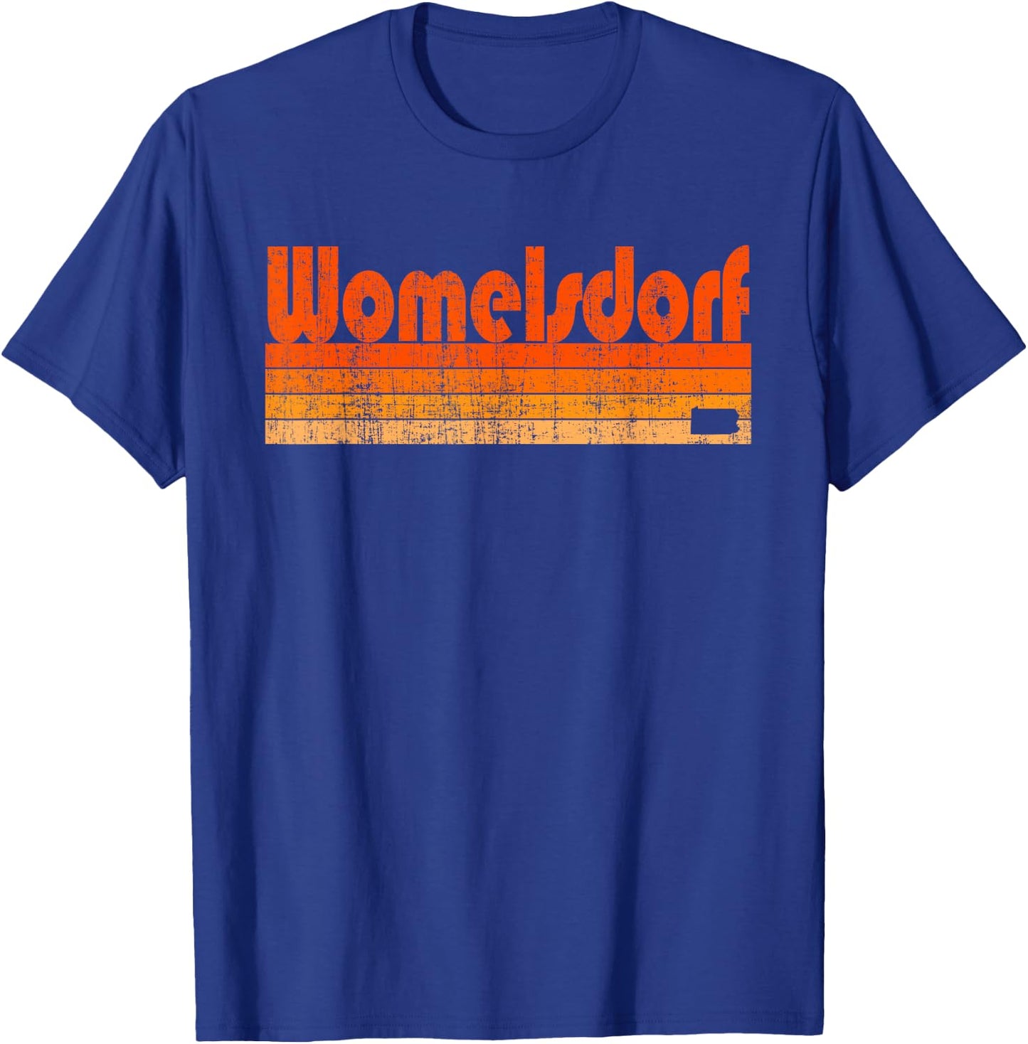 Womelsdorf, Pennsylvania Retro 80s Style T-Shirt - T-Shirt | Royal