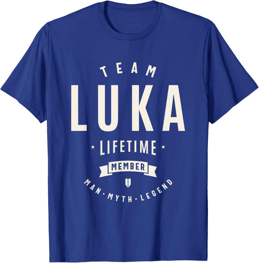 Team Luka Lifetime Member Funny Name Luka T-Shirt - T-Shirt | Royal