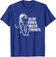 Silent Power Unseen Strength - Panther Design T-Shirt - T-Shirt | Royal