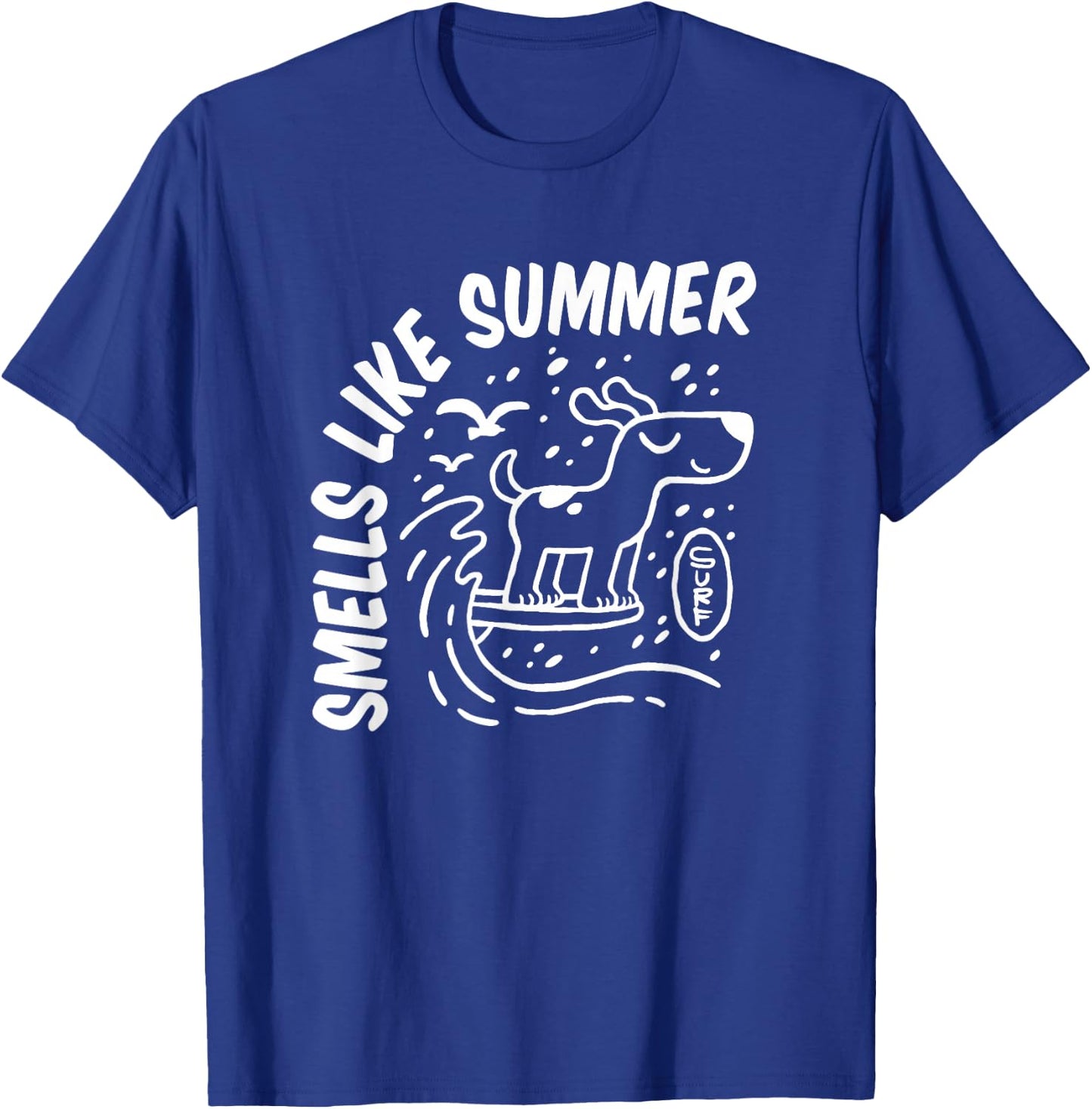 Dog Surfing T-Shirt - T-Shirt | Royal