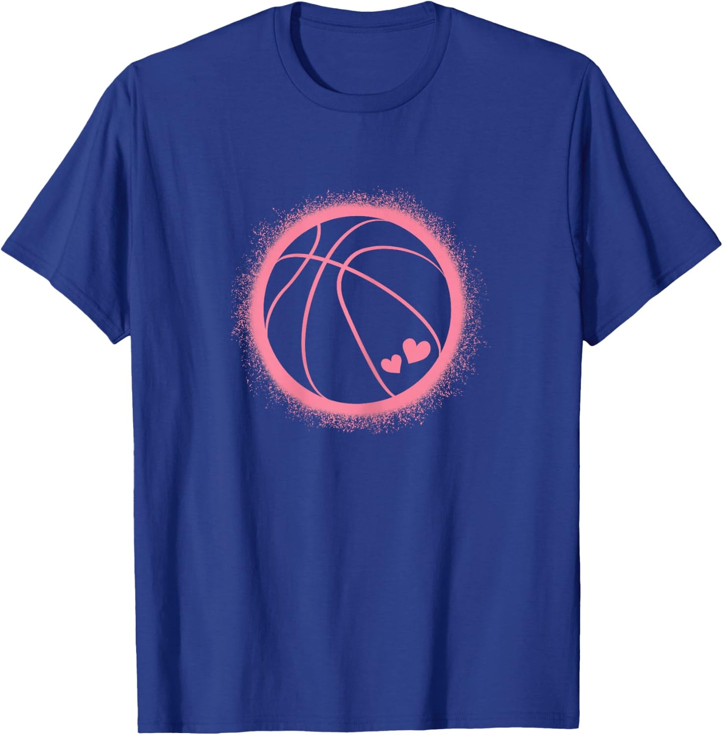 Cute Pink Basketball Lover Basketball Player Women Girls T-Shirt - T-Shirt | Royal