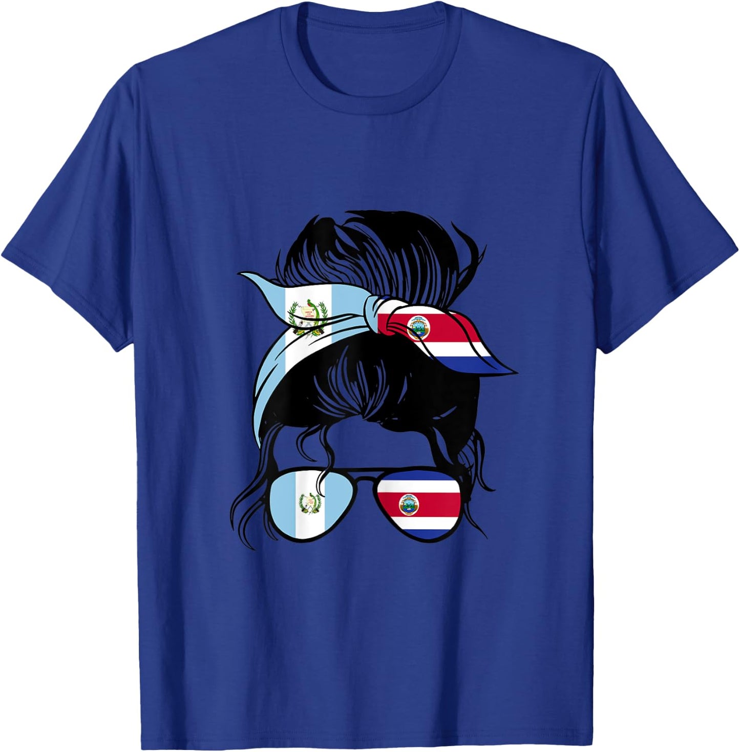 Guatemala and Costa Rica Mix Half Guatemalan Costa Rican T-Shirt - T-Shirt | Royal