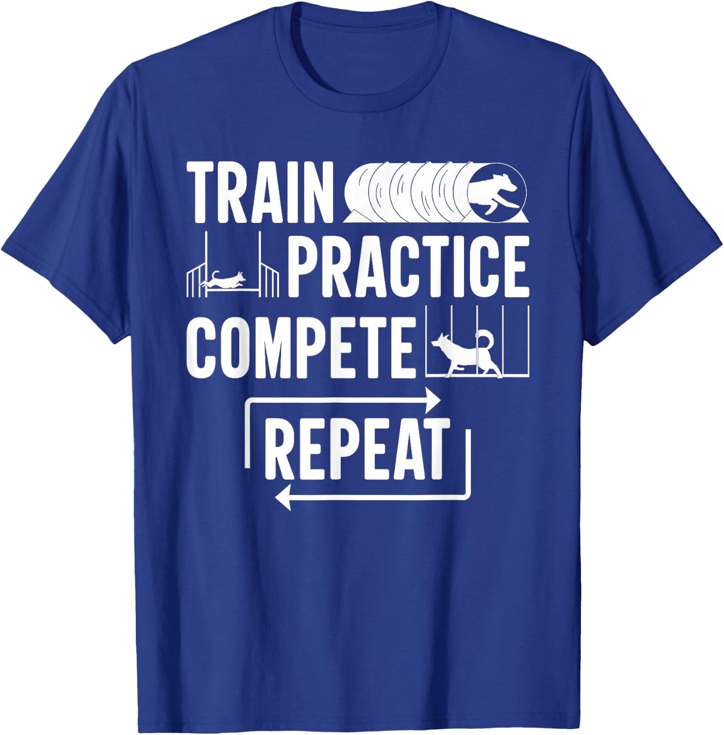 Canine Dog Agility T-Shirt - T-Shirt | Royal