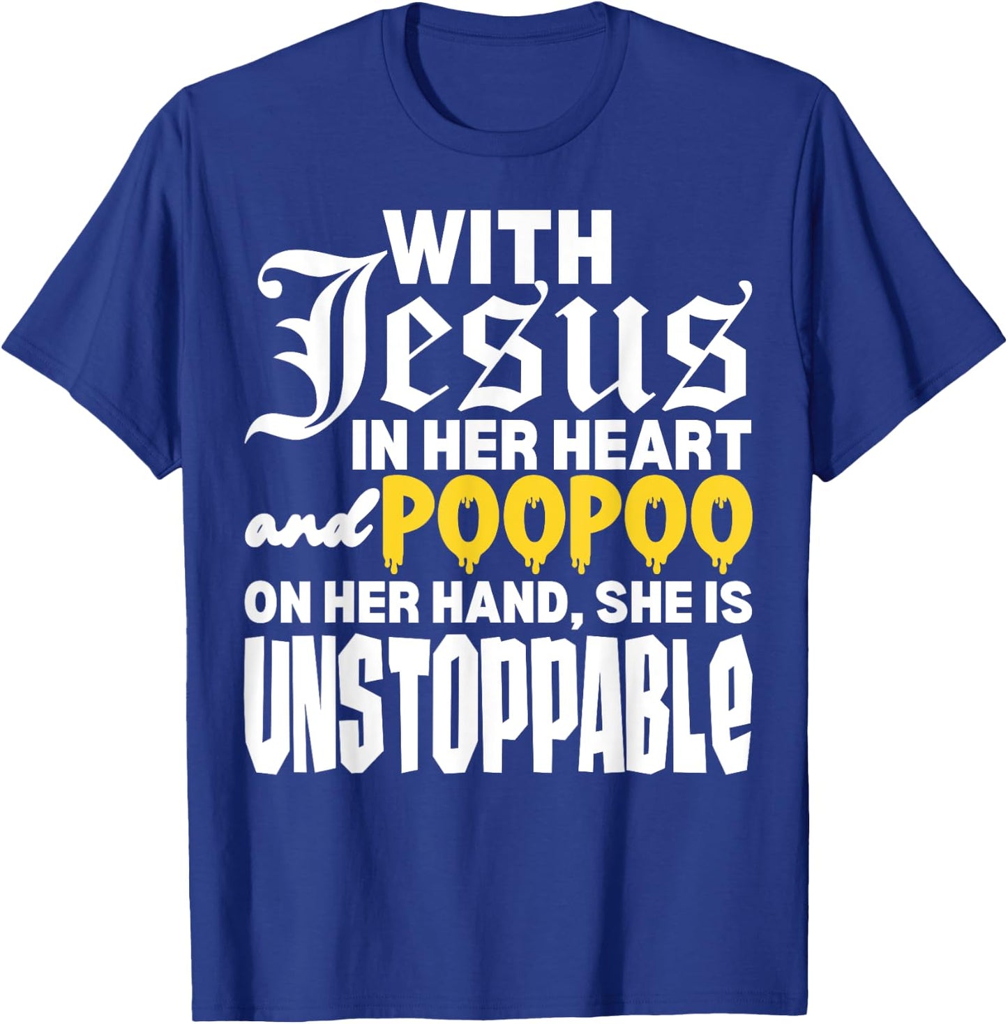 With Jesus In Her Heart Embarrassing Internet Memes Funny T-Shirt - T-Shirt | Royal