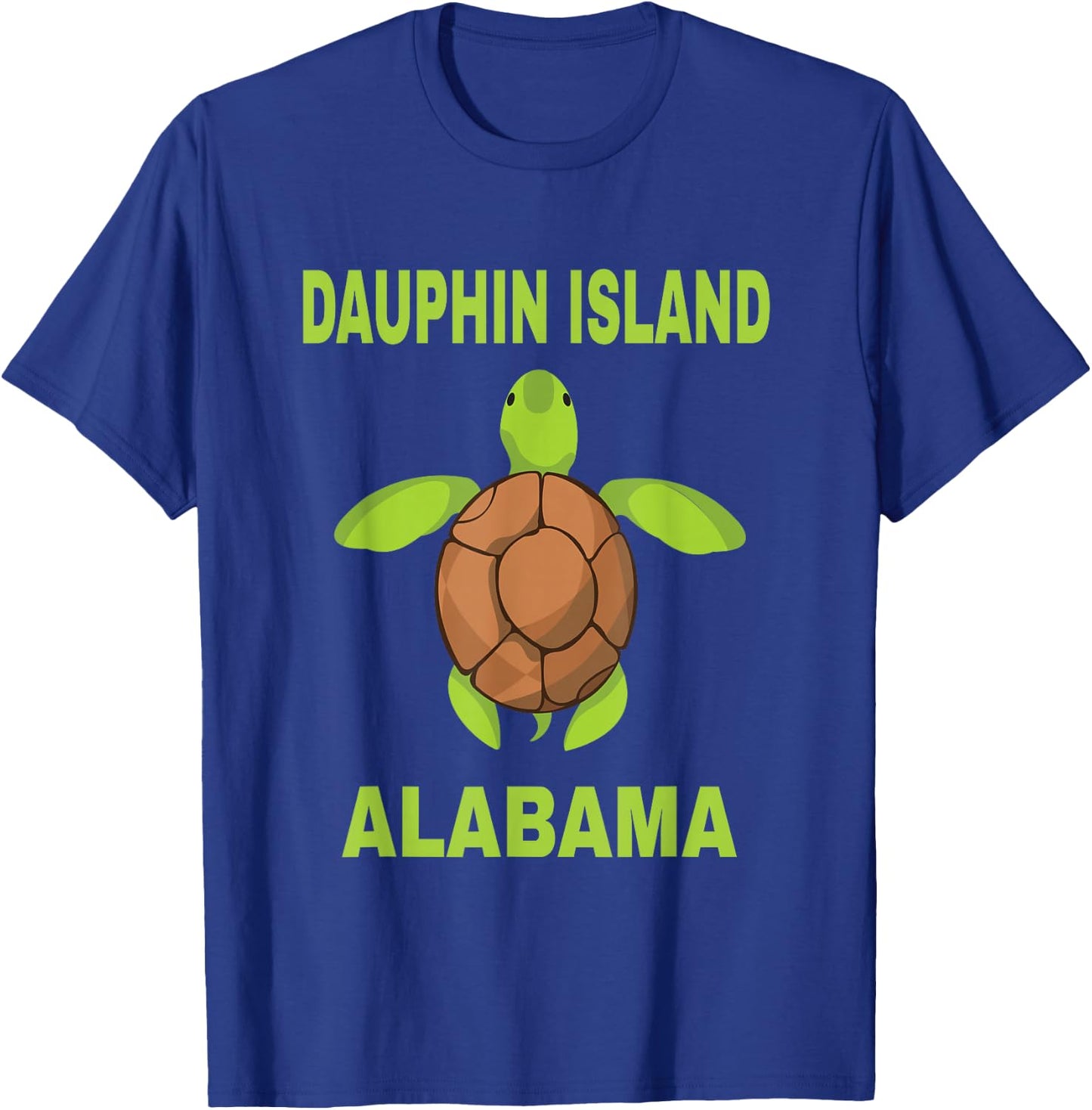 Dauphin Island Family Vacation Alabama Sea Turtle T-Shirt - T-Shirt | Royal