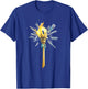Statue Of Liberty Torch With Fiery Flames T-Shirt - T-Shirt | Royal