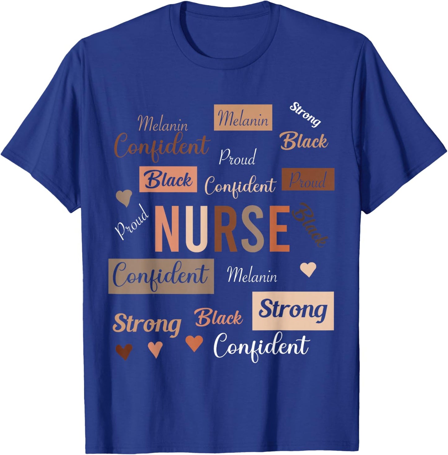 Black Nurse Black History Melanin Afro Woman Nursing T-Shirt - T-Shirt | Royal