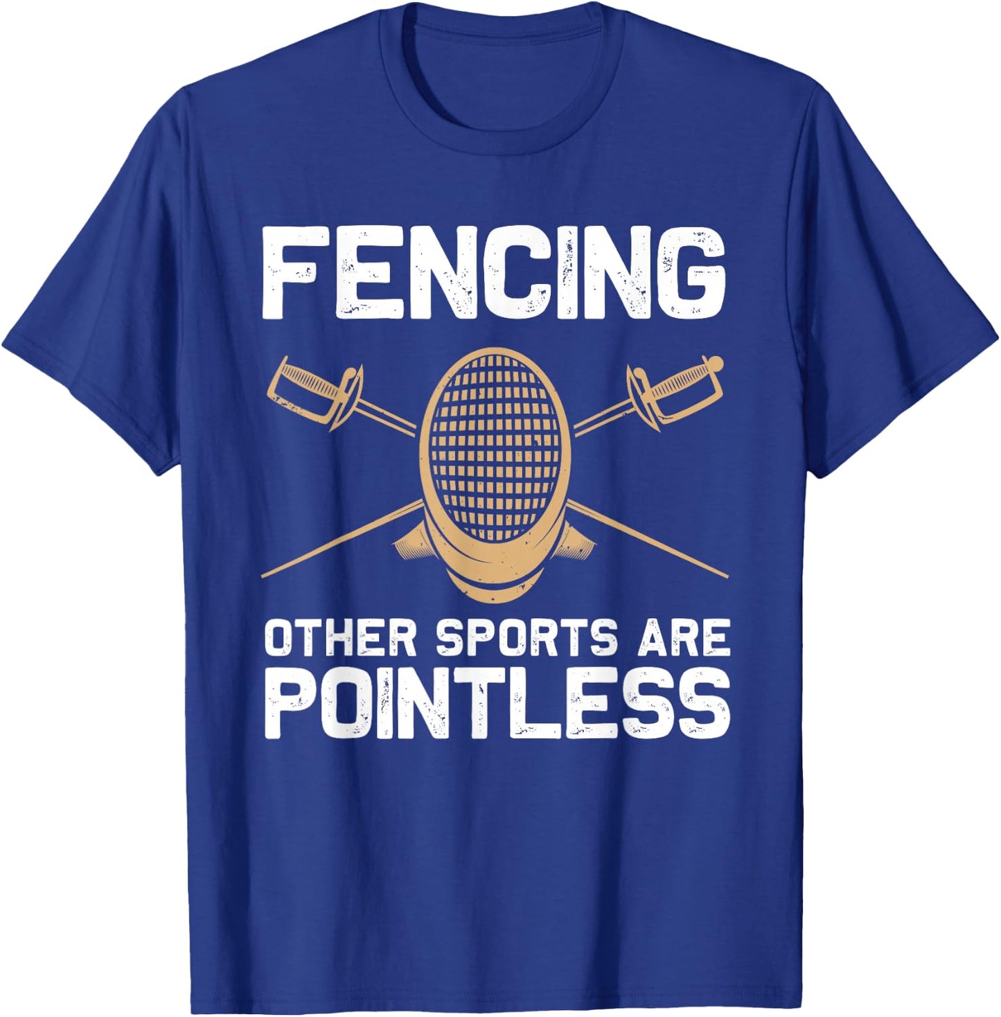 Funny Fencing Design Women Kids Fencing Sport Fencer T-Shirt - T-Shirt | Royal