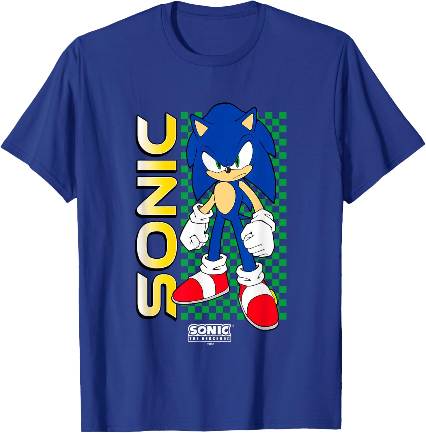 Sonic The Hedgehog Ready for Action Heroic Pose T-Shirt - T-Shirt | Royal