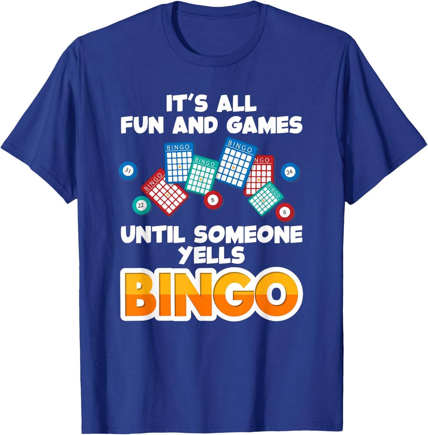 Best Bingo Novelty Women Bingo Lover Bingo Player T-Shirt - T-Shirt | Royal