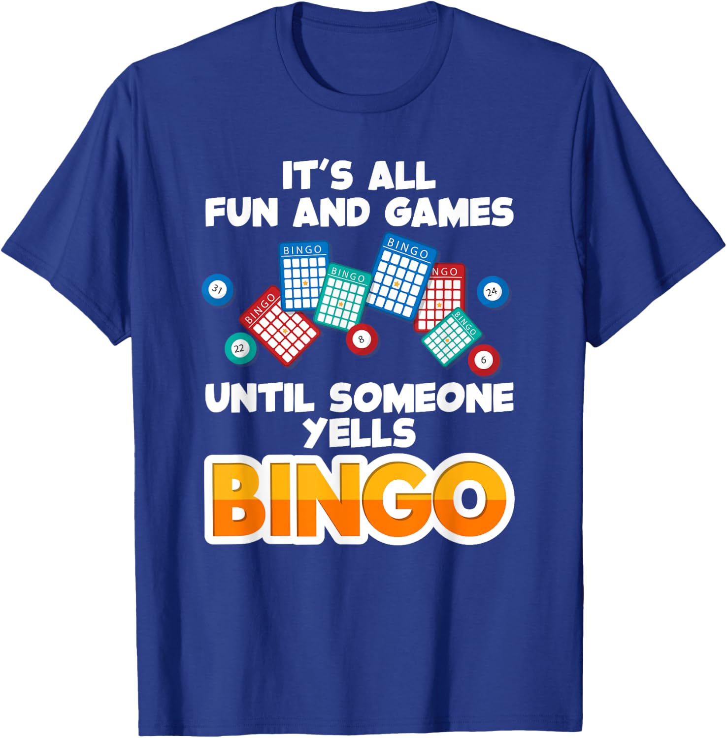 Best Bingo Novelty Women Bingo Lover Bingo Player T-Shirt - T-Shirt | Royal