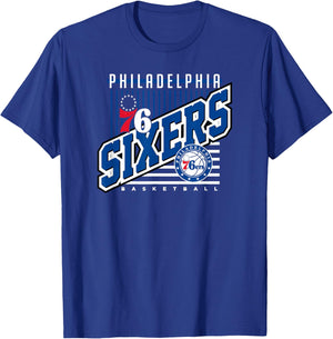 NBA Philadelphia 76ers Rise Above T-Shirt - T-Shirt | Royal