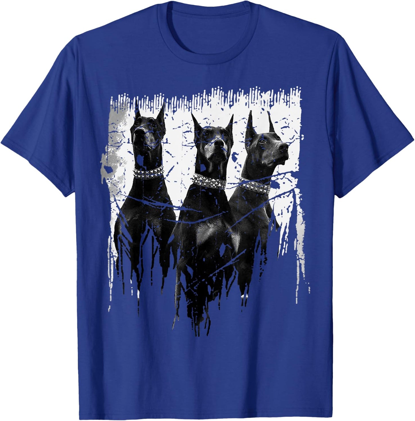 Doberman Pinscher Black and White Dog Lovers T-Shirt - T-Shirt | Royal