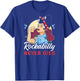 Vintage 50s Rock N Roll Design - Rockabilly Never Dies T-Shirt - T-Shirt | Royal