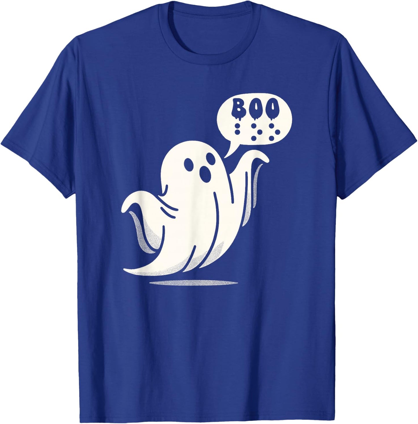 Halloween Vibes Spooky Visually Impaired Teacher Boo Braille T-Shirt - T-Shirt | Royal
