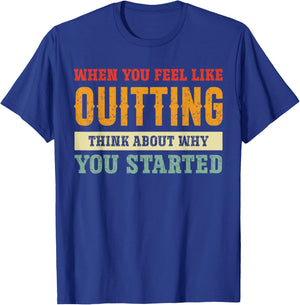 Gym Motivation Workout Fitness Inspirational T-Shirt - T-Shirt | Royal