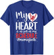 Mom Of Both Proud Dance And Baseball Mom T-Shirt - T-Shirt | Royal