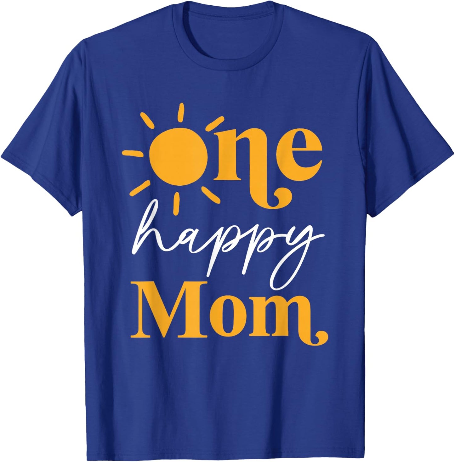 One Happy Mom of The Birthday First Trip Around the Sun T-Shirt - T-Shirt | Royal